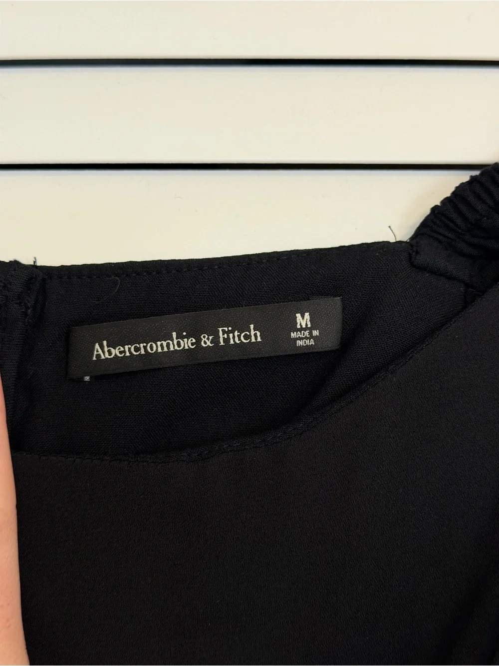 Abercrombie Black Slip Midi Dress - size M